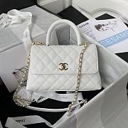 Chanel 21 Coco Handle Mini Size In White - 1