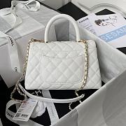 Chanel 21 Coco Handle Mini Size In White - 5