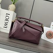 Loewe Puzzle bag in classic lambskin dark burgundy - 1