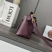 Loewe Puzzle bag in classic lambskin dark burgundy - 5