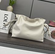 Loewe Medium Flamenco clutch in nappa calfskin white - 1