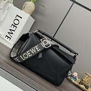 Loewe Puzzle bag in classic lambkin Anagram black - 1