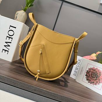 Loewe Slice bag in shiny calfskin yellow