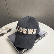 Loewe Hat In Dark Blue - 5