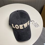 Loewe Hat In Dark Blue - 4