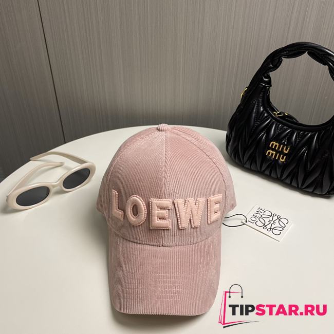 Loewe Hat In Pink - 1