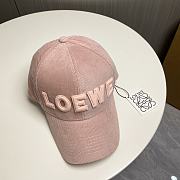 Loewe Hat In Pink - 3