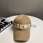 Loewe Hat In Dark Beige - 1