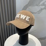 Loewe Hat In Dark Beige - 5