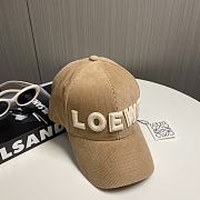 Loewe Hat In Dark Beige - 2