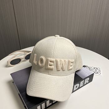 Loewe Hat In Milk White