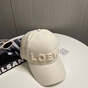 Loewe Hat In Milk White - 2