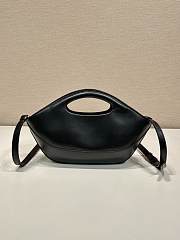 Prada Triangle-logo leather tote bag black - 6