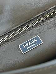 Prada Large suede shoulder bag gold hardware cocoa brown - 3