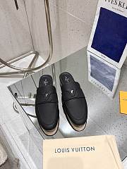 Louis Vuitton Capri Open Black Loafers Calfskin - 1