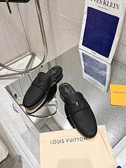 Louis Vuitton Capri Open Black Loafers Calfskin - 6