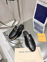 Louis Vuitton Capri Open Black Loafers Lambskin - 5