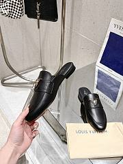 Louis Vuitton Capri Open Black Loafers Lambskin - 6