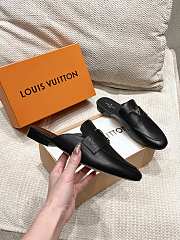 Louis Vuitton Capri Open Black Loafers Lambskin - 3