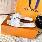 Louis Vuitton Frame Mule In White - 6