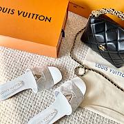 Louis Vuitton Frame Mule In White - 3