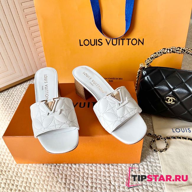 Louis Vuitton Frame Mule 4.5 cm In White - 1