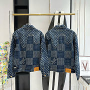 Louis Vuitton x Nigo Giant Damier Waves MNGM Denim Jacket - 5