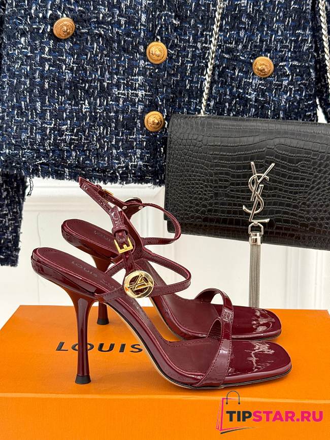 Louis Vuitton High Heels In Burgundy - 1