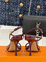 Louis Vuitton High Heels In Burgundy - 6