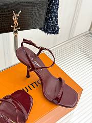 Louis Vuitton High Heels In Burgundy - 5