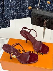 Louis Vuitton High Heels In Burgundy - 4