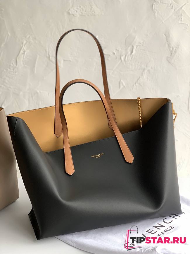 Givenchy Black GV Shopper Tote - 1