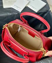 Givenchy Mini Antigona bag in Box leather red - 6