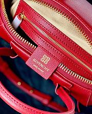 Givenchy Mini Antigona bag in Box leather red - 5