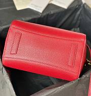 Givenchy Mini Antigona bag in Box leather red - 2