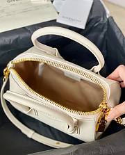 Givenchy Mini Antigona bag in Box leather white - 6