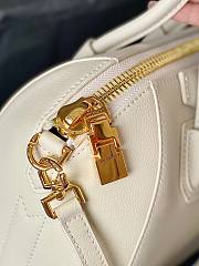 Givenchy Mini Antigona bag in Box leather white - 3