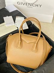 Givenchy Mini Antigona bag in Box leather brown - 1