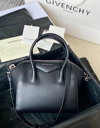 Givenchy Mini Antigona bag in Box leather dark blue