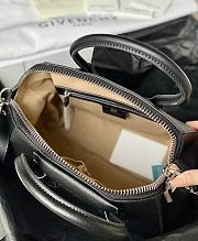 Givenchy Mini Antigona bag in Box leather dark blue - 6