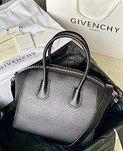 Givenchy Mini Antigona bag in Box leather dark blue - 4