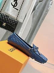 Louis Vuitton Driver Mocassin Shoes Dark Blue - 4