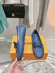 Louis Vuitton Driver Mocassin Shoes Dark Blue - 3