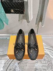 Louis Vuitton Driver Mocassin Shoes Black - 1