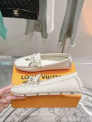 Louis Vuitton Driver Mocassin Shoes Milktea White - 2