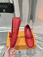 Louis Vuitton Driver Mocassin Shoes Red - 3