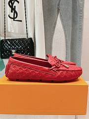 Louis Vuitton Driver Mocassin Shoes Red - 5