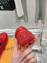 Louis Vuitton Driver Mocassin Shoes Red - 6