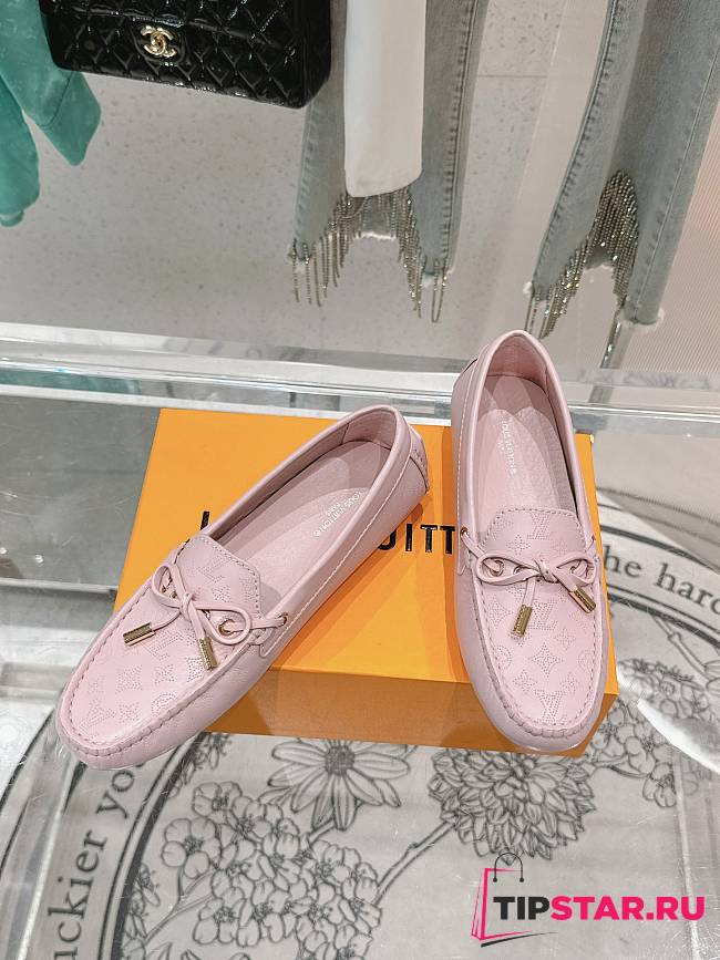 Louis Vuitton Driver Mocassin Shoes Pink - 1