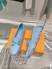 Louis Vuitton Driver Mocassin Shoes Blue - 5